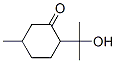 Cyclohexanone,  2-(1-hydroxy-1-methylethyl)-5-methyl- Struktur