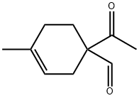 3-Cyclohexene-1-carboxaldehyde, 1-acetyl-4-methyl- (9CI) Struktur