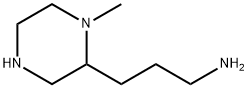 2-Piperazinepropanamine,1-methyl-(9CI) Struktur