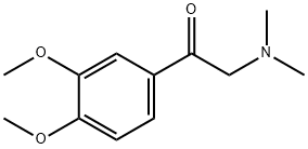 2-(Dimethylamino)-3',4'-dimethoxyacetophenone Struktur