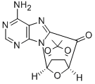 2',3'-O-ISOPROPYLIDENE-5'-OXO-8,5'-CYCLOADENOSINE Struktur