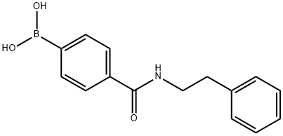 4-(Phenethylcarbamoyl)phenylboronic acid Struktur