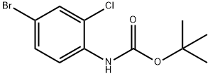 TERT-BUTYL 4-BROMO-2-CHLOROPHENYLCARBAMATE Struktur