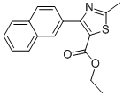 2-METHYL-4-(2-NAPHTHALENYL)-5-THIAZOLECARBOXYLIC ACID ETHYL ESTER Struktur