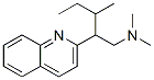 N,N-Dimethyl-β-(1-methylpropyl)-2-quinolineethanamine Struktur