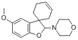 methyl-2-morpholinospiro[benzofuran-3(2H),1'-[3]cyclohexen]-5-ol Struktur