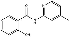 2-hydroxy-N-(4-methylpyridin-2-yl)benzamide Struktur