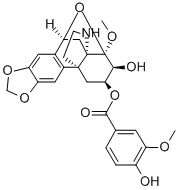 8β,10β-エポキシ-8-メトキシ-2,3-[メチレンビス(オキシ)]ハスバナン-6β,7β-ジオール6-(4-ヒドロキシ-3-メトキシベンゾアート)