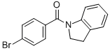 (4-BROMOPHENYL)-(2,3-DIHYDROINDOL-1-YL)-METHANONE Struktur