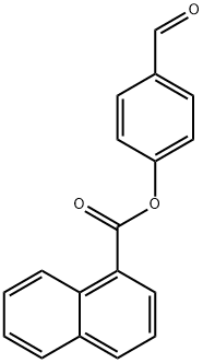 4-FORMYLPHENYL 1-NAPHTHOATE Struktur