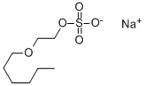 sodium 2-(hexyloxy)ethyl sulphate Struktur