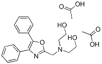 2,2'-[[(4,5-Diphenyloxazol-2-yl)methyl]imino]diethanol diacetate Struktur