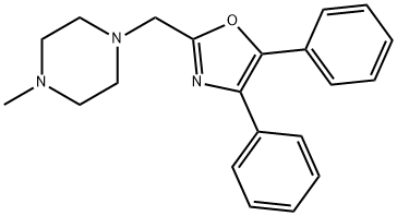 1-[(4,5-Diphenyl-2-oxazolyl)methyl]-4-methylpiperazine Struktur