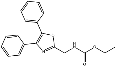 [(4,5-Diphenyl-2-oxazolyl)methyl]carbamic acid ethyl ester Struktur