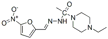 5-Nitro-2-furaldehyde (4-ethyl-1-piperazinylacetyl)hydrazone Struktur