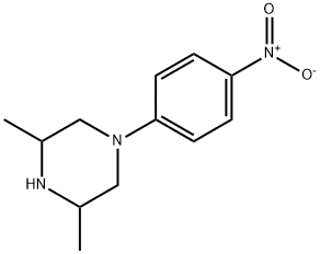 3,5-Dimethyl-1-(4-nitrophenyl)piperazine Struktur