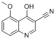 4-Hydroxy-5-methoxyquinoline- 3-carbonitrile Struktur