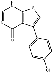 5-(4-chlorophenyl)thieno[2,3-d]pyrimidin-4(3H)-one Struktur