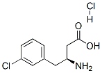 (S)-3-Amino-4-(3-Chlorophenyl)butyric Acid Hydrochloride Struktur