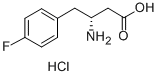 (R)-3-AMINO-4-(4-FLUOROPHENYL)BUTANOIC ACID HYDROCHLORIDE Struktur