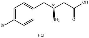 (S)-3-Amino-4-(4-Bromophenyl)butyric Acid Hydrochloride Struktur