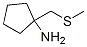 Cyclopentanamine, 1-[(methylthio)methyl]- (9CI) Struktur