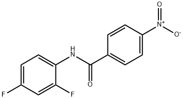 N-(2,4-difluorophenyl)-4-nitrobenzenecarboxamide Struktur