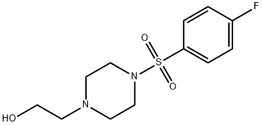 2-(4-((4-Fluorophenyl)sulfonyl)piperazin-1-yl)ethanol Struktur