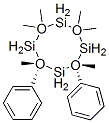 Cyclotetrasiloxane, 2,2,4,4,6,8-hexamethyl-6,8-diphenyl-, cis- Struktur