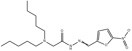 5-Nitro-2-furaldehyde (dipentylaminoacetyl)hydrazone Struktur