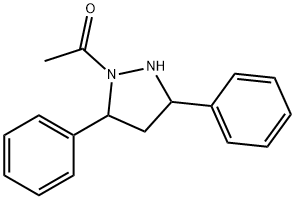 1-ACETYL-3,5-DIPHENYLPYRAZOLIDINE Struktur