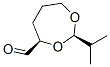 1,3-Dioxepane-4-carboxaldehyde,2-(1-methylethyl)-,(2R,4R)-(9CI) Struktur