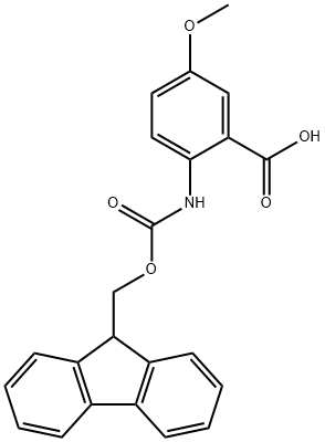 Benzoic acid, 2-[[(9H-fluoren-9-ylmethoxy)carbonyl]amino]-5-methoxy- (9CI) Struktur