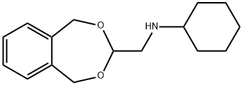 CYCLOHEXYL-(5,9-DIHYDRO-6,8-DIOXA-BENZO-CYCLOHEPTEN-7-YLMETHYL)-AMINE Struktur