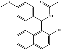 N-[(2-HYDROXY-NAPHTHALEN-1-YL)-(4-METHOXY-PHENYL)-METHYL]-ACETAMIDE Struktur