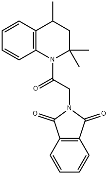 2-[2-Oxo-2-(2,2,4-trimethyl-3,4-dihydroquinolin-1(2H)-yl)ethyl]-1H-isoindole-1,3(2H)-dione Struktur