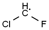 Chlorofluoromethyl radical Struktur