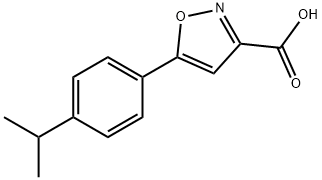 5-[4-(1-METHYLETHYL)PHENYL]-3-ISOXAZOLECARBOXYLIC ACID price.