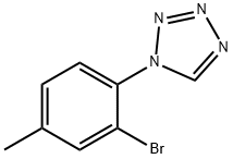 1-(2-bromo-4-methylphenyl)-1H-tetrazole Struktur