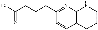 5,6,7,8-TETRAHYDRO-1,8-NAPHTHYRIDIN-2-BUTYRIC ACID
 Struktur