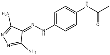 3,5-diaMino-4-(p-acetoaMinophenyl)hydrazonopyrazole Struktur