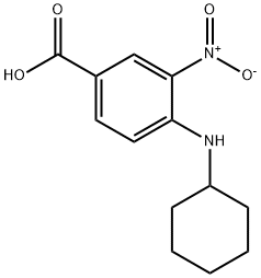 4-CYCLOHEXYLAMINO-3-NITRO-BENZOIC ACID Struktur