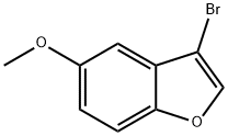 3-bromo-5-methoxybenzofuran Struktur