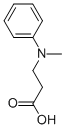 3-(METHYLPHENYLAMINO)-PROPIONIC ACID Struktur