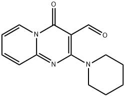 4-OXO-2-PIPERIDIN-1-YL-4H-PYRIDO[1,2-A]PYRIMIDINE-3-CARBALDEHYDE Struktur