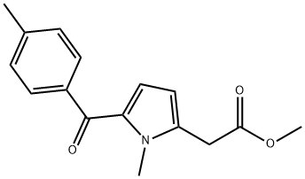 methyl 1-methyl-5-(4-methylbenzoyl)-1H-pyrrole-2-acetate Struktur