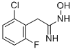 2-(2-CHLORO-6-FLUORO-PHENYL)-N-HYDROXY-ACETAMIDINE Struktur