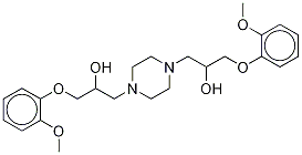 α,α'-Bis[(2-Methoxyphenoxy)Methyl]-1,4-piperazinediethanol Struktur