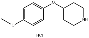 4-(4-METHOXYPHENOXY)PIPERIDINE HYDROCHLORIDE Struktur