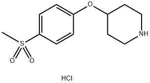 4-[4-(METHYLSULFONYL)PHENOXY]PIPERIDINE HYDROCHLORIDE Struktur